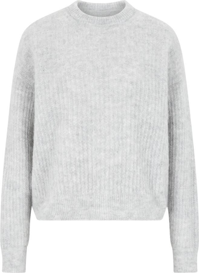 Drykorn Gezellige Gebreide Trui Oversized Zachte Feel Gray Dames