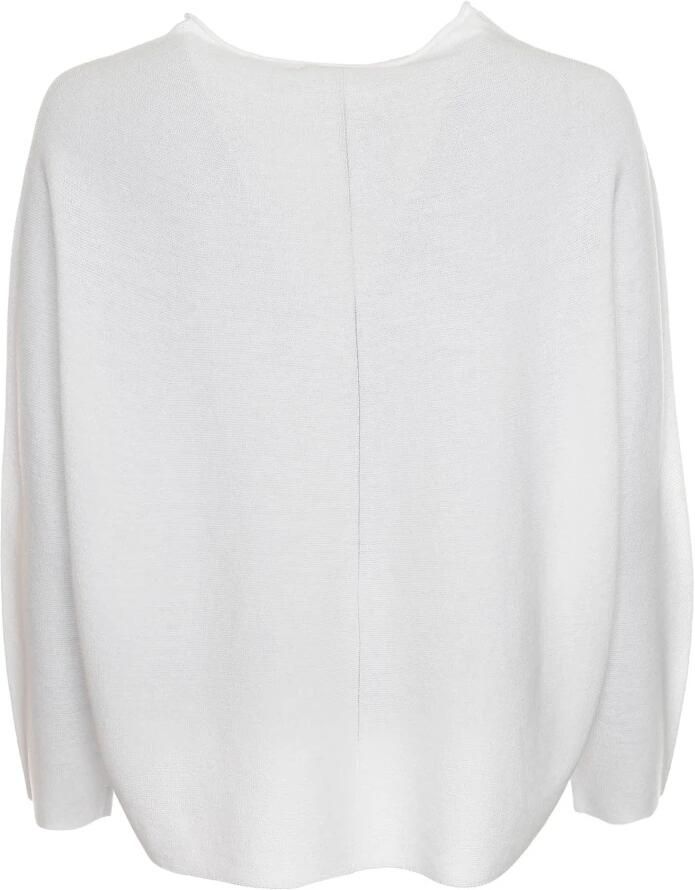Drykorn Oversized Pullover Mimas Lichtgewicht Gebreid White Dames - Foto 2