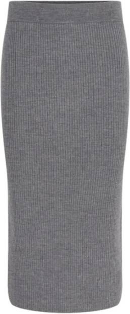 Drykorn Gebreide rok van scheerwol met loopsplit model 'LUDIMI' - Foto 4