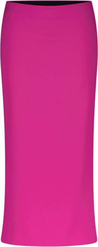 Drykorn Levendige Midi Rok met Elastische Taille Pink Dames