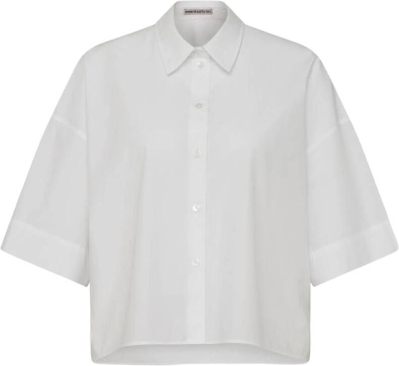 Drykorn Korte blouse met overhemdkraag model 'YARIKA'
