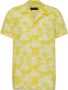 Drykorn Korte mouwen overhemd met palmboom patroon Yellow Heren - Thumbnail 2