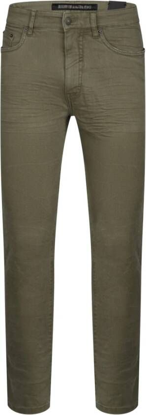 Drykorn Heren Slim-Fit Stretch Khaki Jeans Green Heren