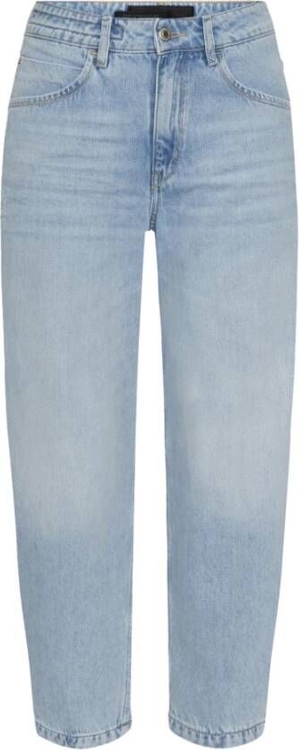 Drykorn Relaxed Fit High Waist Barrel-Leg Jeans in Lichtblauw Blue Dames