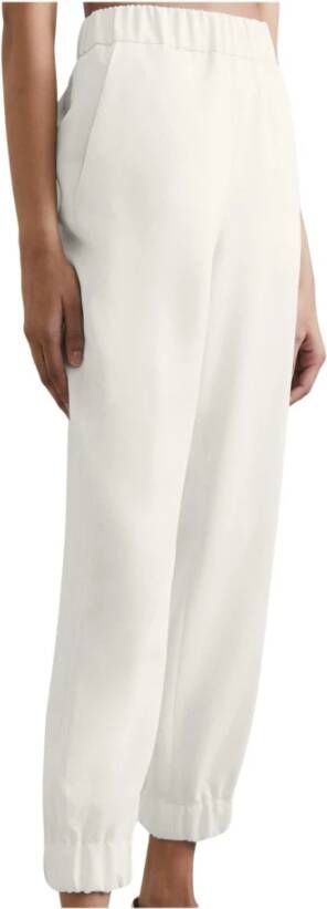 Drykorn Hoge Taille Slim Fit Sweatpants Rase 10 White Dames