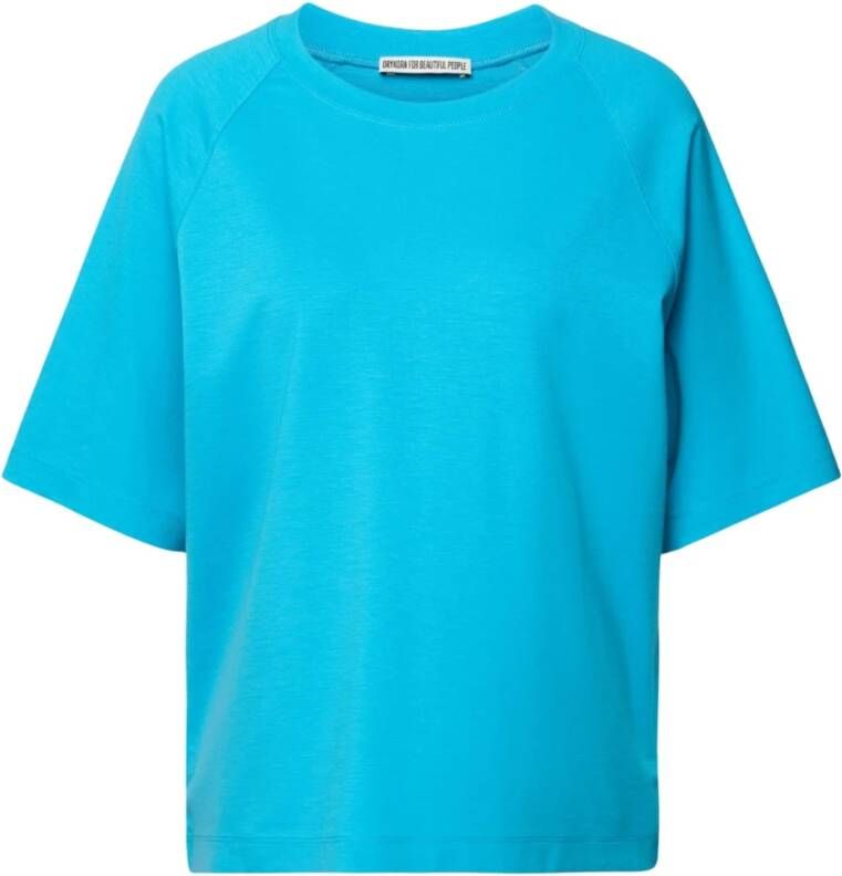 Drykorn Fiene 10 T-Shirt Casual en Comfortabel Blue Dames