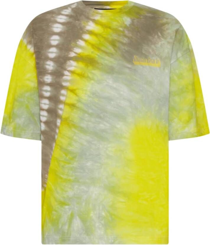 Drykorn Heren T-shirt met kleurverloop Yellow Heren