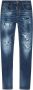 Dsquared2 Blauwe Skinny Fit Jeans met Vernielde Details Blauw Dames - Thumbnail 1