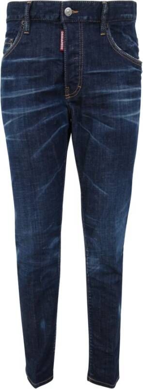 Dsquared2 24Seven Skater Jean Marineblauwe Upgrade Blauw Heren