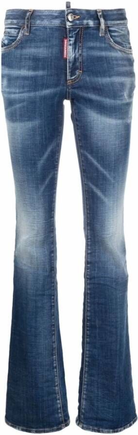 Dsquared2 5-Pocket Flared Jeans Blauw Dames