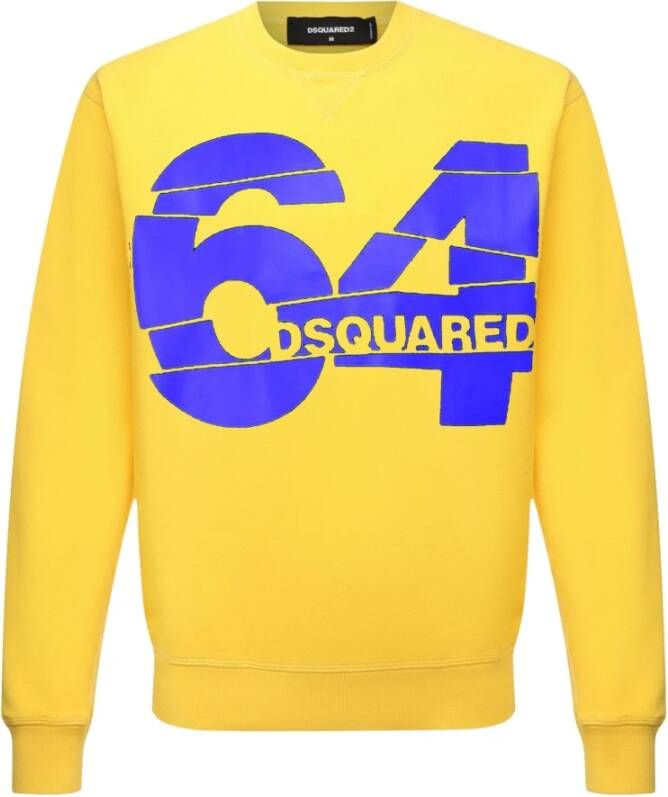 Dsquared2 64 Logo Sweatshirt Yellow Heren