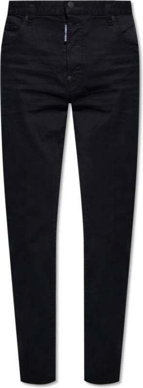 Dsquared2 Straight Trousers Black Heren