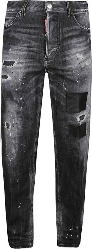 Dsquared2 900 Zwart Boston Slim-fit Jeans Grijs Dames