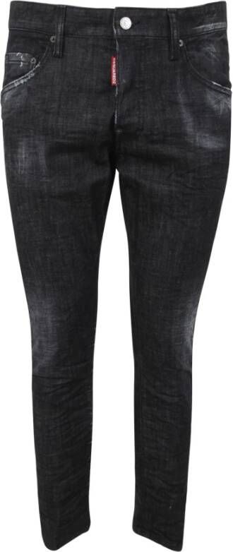 Dsquared2 900 Zwarte Skater Slim-fit Jeans Zwart Heren