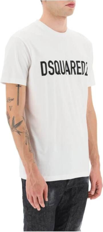 Dsquared2 ampcoolamp logo print t-shirt Wit Heren