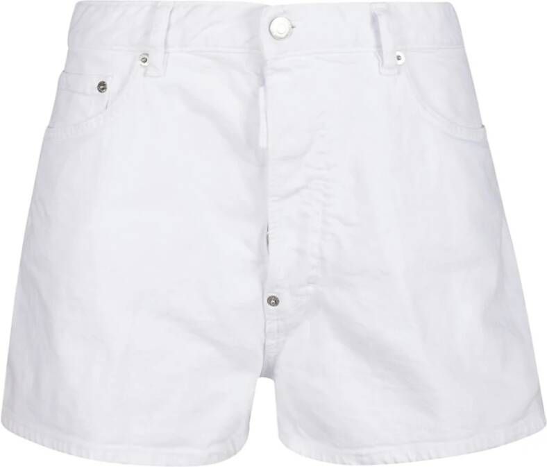 Dsquared2 Baggy Shorts Wit Dames
