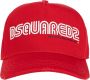 Dsquared2 Handtekening Baseballpet met Gesp Sluiting Red Unisex - Thumbnail 1