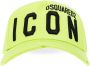 Dsquared2 Groene Geborduurde Logo Distressed Hoed Green Heren - Thumbnail 2