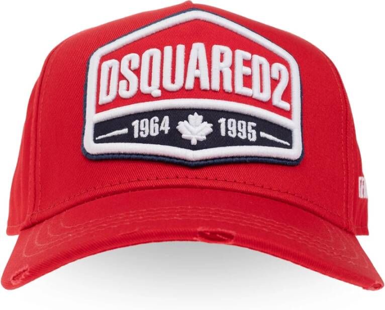 Dsquared2 Rode Logo Baseballpet Rood Heren