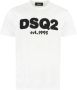 Dsquared2 Dsq2 Est.1995 Katoenen T-shirt Wit White Heren - Thumbnail 1