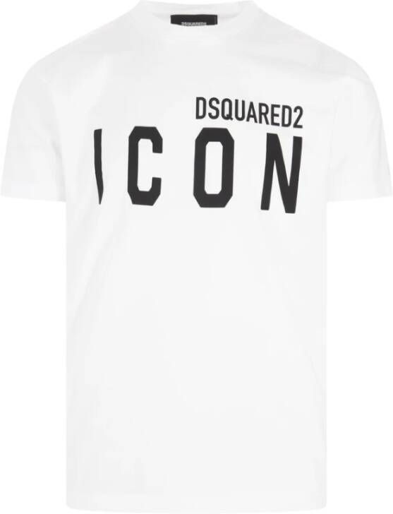 Dsquared2 Be Icon Cool T-Shirt Wit Heren