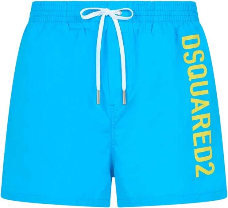 Dsquared2 Levendig turquoise strandkleding voor stijlvolle mannen Blue Heren