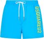 Dsquared2 Levendig turquoise strandkleding voor stijlvolle mannen Blue Heren - Thumbnail 1