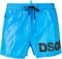 Dsquared2 Stijlvolle Boxer Midi Strandkleding voor Heren Blauw Heren - Thumbnail 3