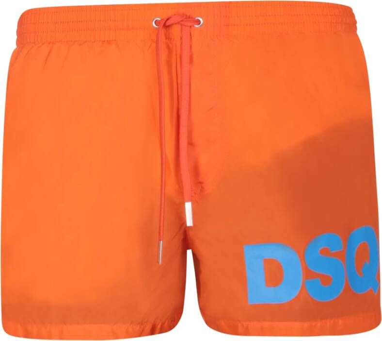 Dsquared2 Oranje Logo Zwembroek Orange Heren