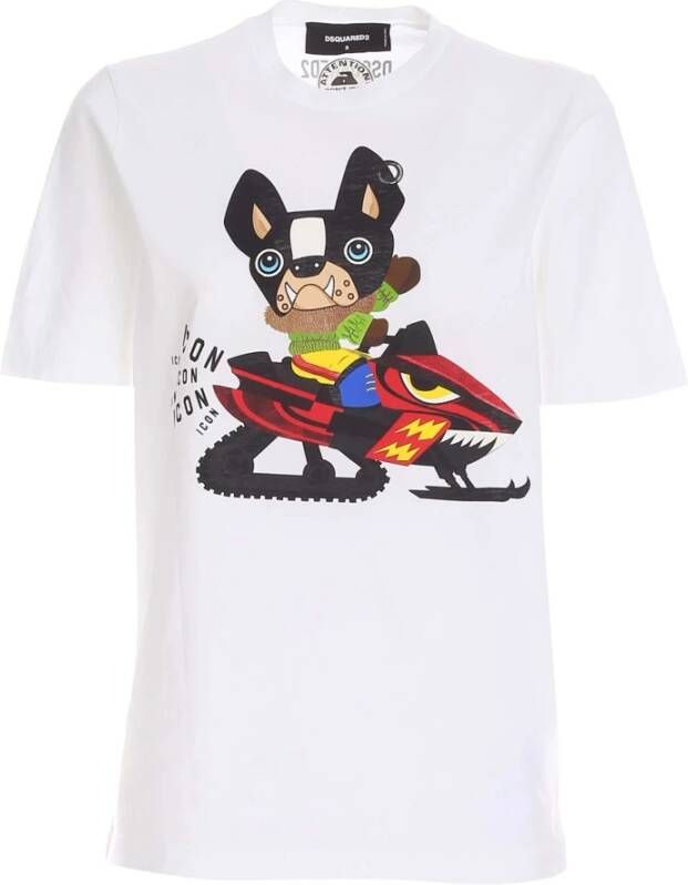Dsquared2 Bedrukt t-shirt Wit