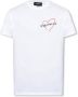 Dsquared2 Cool Fit T-Shirt met Branded Motif White Heren - Thumbnail 1