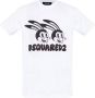 Dsquared2 Katoenen T-Shirt voor Heren Upgrade voor Casual Garderobe White Heren - Thumbnail 4