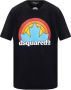 Dsquared2 Oversize Katoenen T-shirt voor Mannen Black Heren - Thumbnail 1