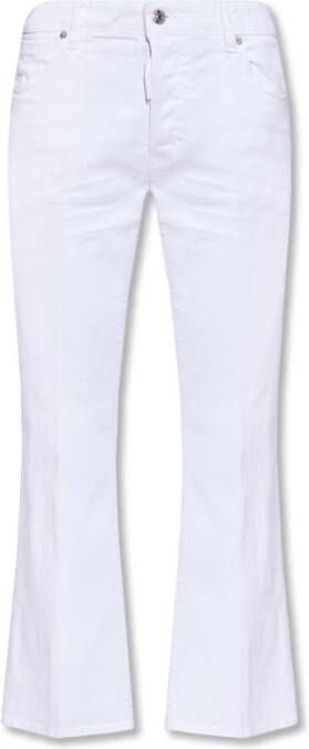 Dsquared2 Cropped spijkerbroek White Dames