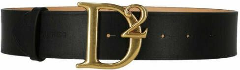 Dsquared2 Stijlvolle leren Riem voor vrouwen Black Dames
