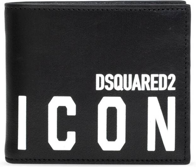 Dsquared2 Bifold wallet with logo Zwart Heren