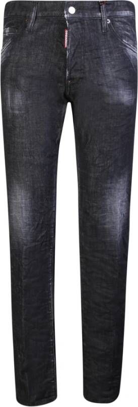 Dsquared2 Black Cool Guy jeans by Dsqaured2; the brand denotes a strong identity and style philosophy never forgetting the quality of materials Zwart Heren