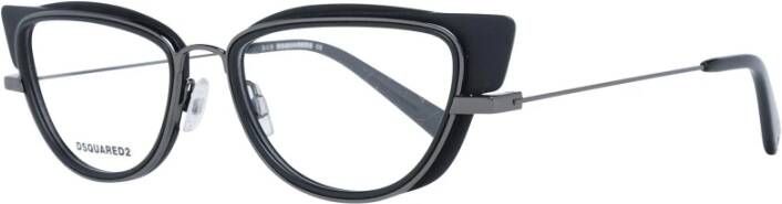 Dsquared2 Zwarte metalen plastic monturen voor vrouwen Black Dames