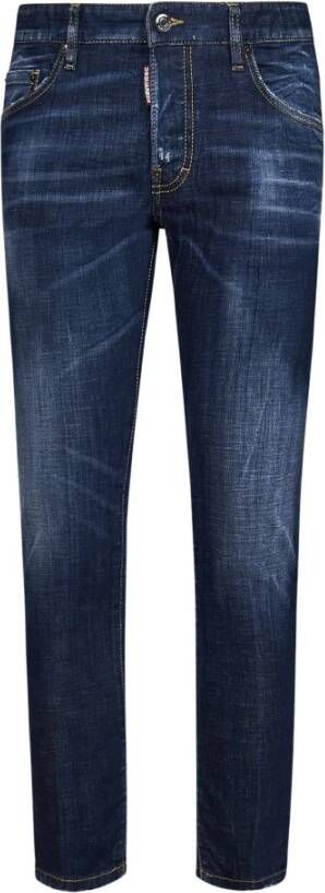 Dsquared2 Blauwe Aw22 Straight Jeans voor Heren Blauw Heren