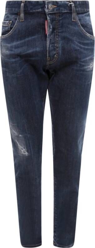 Dsquared2 Blauwe Aw23 Heren Jeans Stijlvol en Comfortabel Blauw Heren