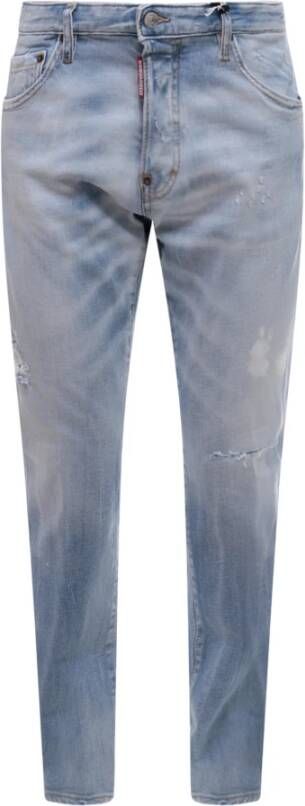 Dsquared2 Blauwe Denim Jeans Aw23 Collectie Blauw Heren
