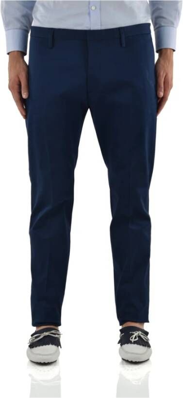 Dsquared2 Blauwe Katoenmix Chino`s voor Heren Blauw Heren