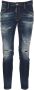 Dsquared2 Medium Blauwe Skater Jeans met Scheuren en Gewassen Effect Blauw Heren - Thumbnail 1