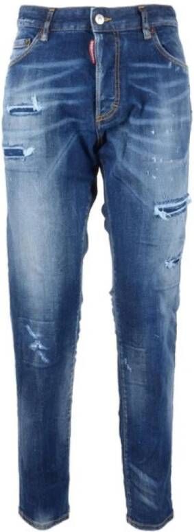 Dsquared2 Bluaw Straight Jeans voor Dames Blauw Dames