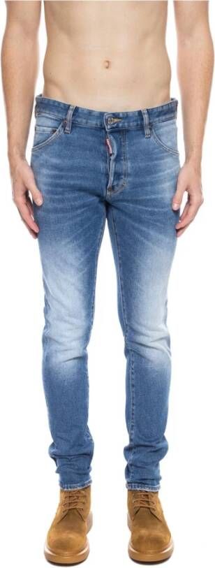 Dsquared2 Blue Cotton Jeans & Pant Blauw Heren