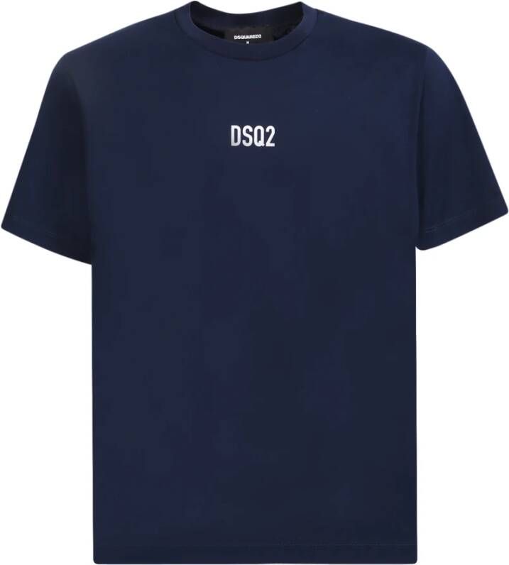 Dsquared2 Blue Mini logo T-shirt by ; features a minimal yet causal design ideal for everyday Blauw Heren