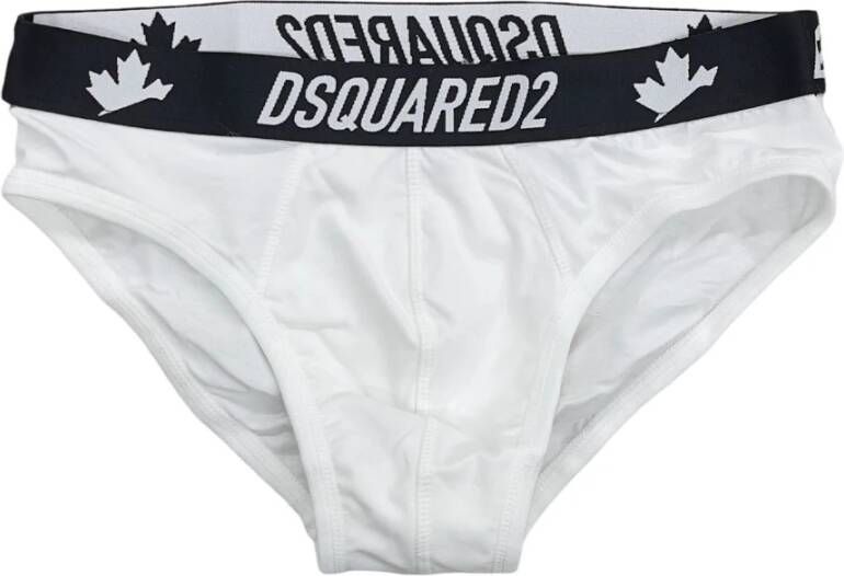 Dsquared2 Canadese Logo Slip White Heren