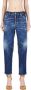Dsquared2 Vintage Boston Straight Jeans Blue Dames - Thumbnail 1