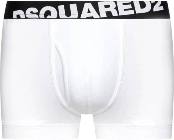 Dsquared2 Logo Elastische Tailleband Ondergoed White Heren