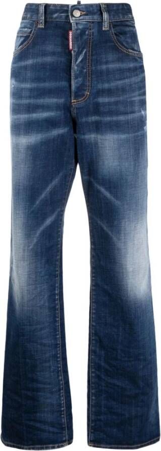 Dsquared2 Brede jeans Blauw Dames